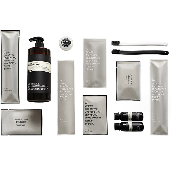 Set of toiletries in the accommodation