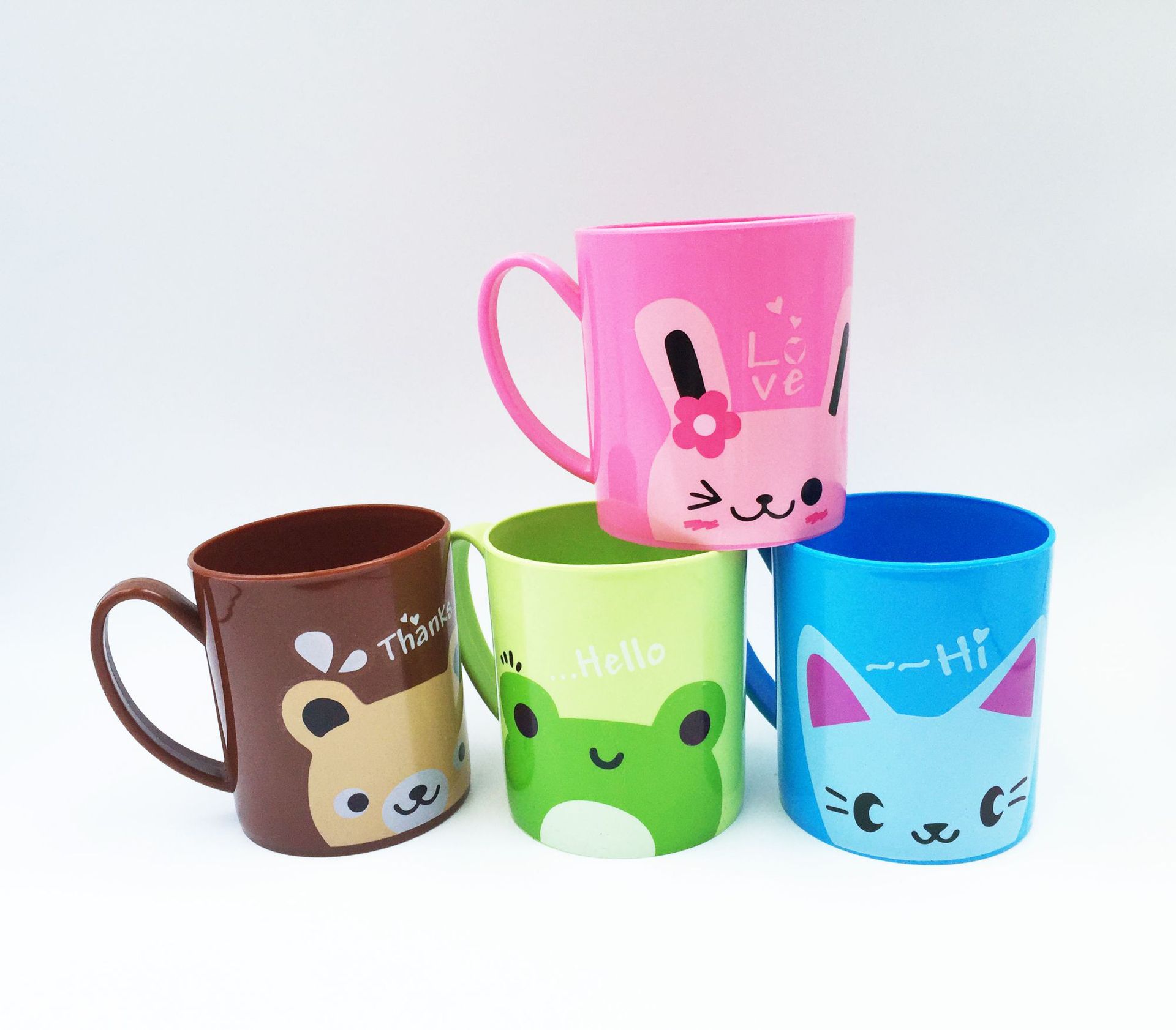 Plastic drinking glasses